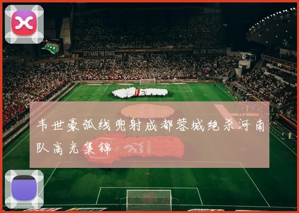 韦世豪弧线兜射成都蓉城绝杀河南队高光集锦